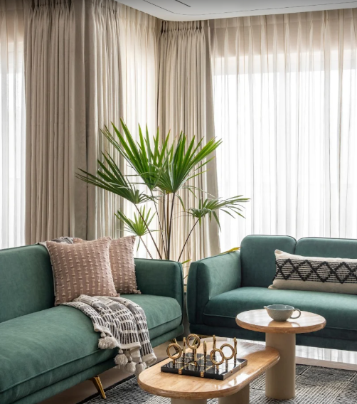 Sunroom Linen Sheer Combination